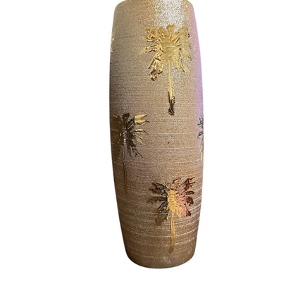 Ceramic Gold Plated Vase 28 x 10 cm