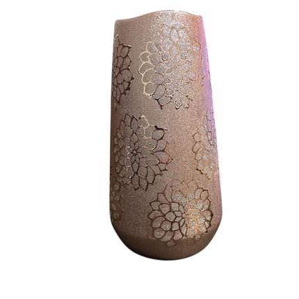 Ceramic Gold Plated Vase 25 x 14 cm