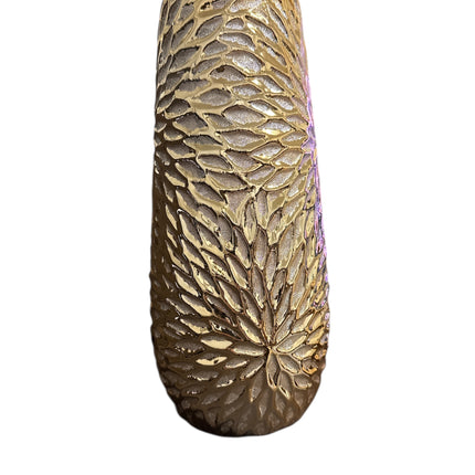 Ceramic Gold Plated Vase 32 x 14 cm