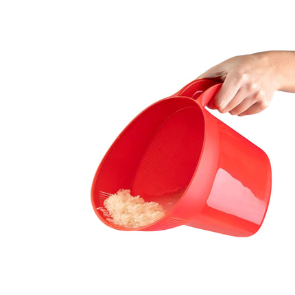 Jug Plastic Rice Washing Filter Strainer Basket Sieve Colander Fruit Vegetable Bowl Drainer