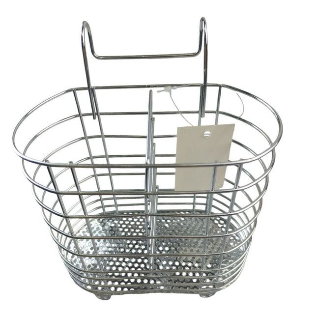 Kitchen Utensil Cutlery Caddy Holder Drainer Storage Rack Organizer Silver