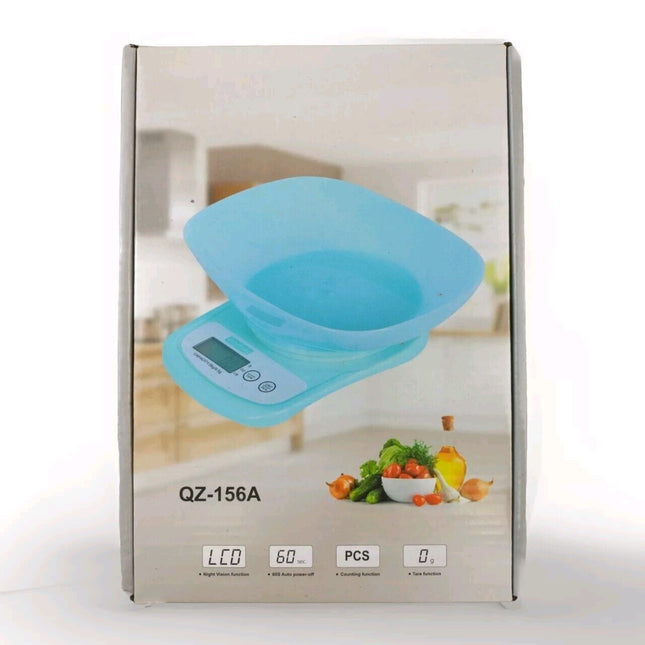LCD DIGITAL KITCHEN SCALES ELECTRONIC COOKING FOOD WEIGH MEASURING SCALE 1G-5KG