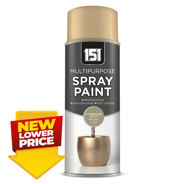 Metallic Gloss Champagne Gold Spray Paint 400ml