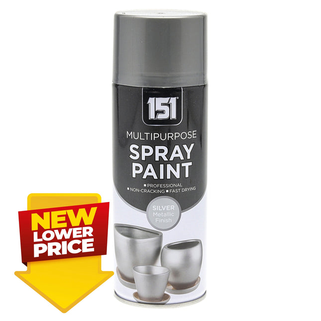 Metallic Silver Spray Paint 400ml