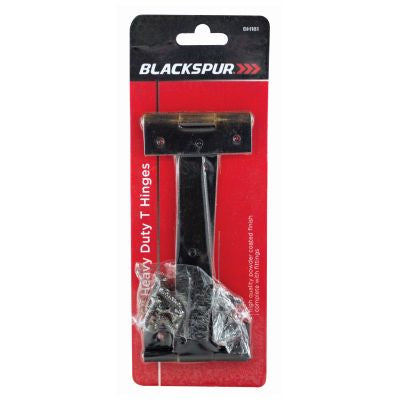 PAIR OF 6" HEAVY DUTY T HINGES WITH FITTINGS