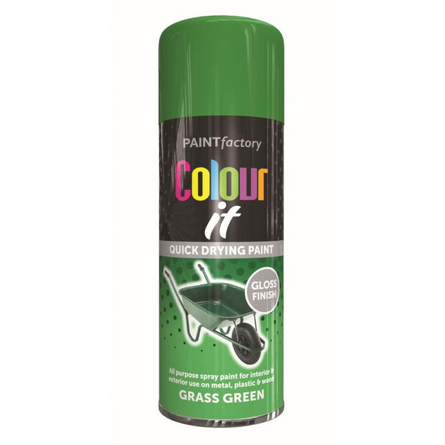 PF COLOUR IT SPRAY GLOSS GRASS GREEN 250ML
