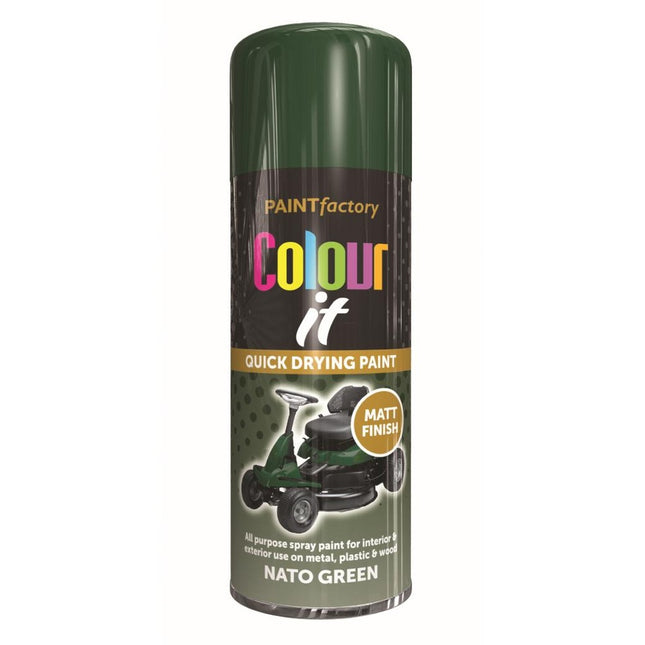 PF COLOUR IT SPRAY MATT NATO GREEN 250ML