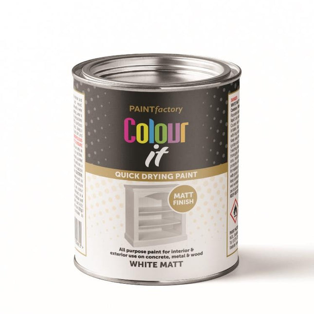 PF COLOUR IT TIN MATT WHITE 300ML