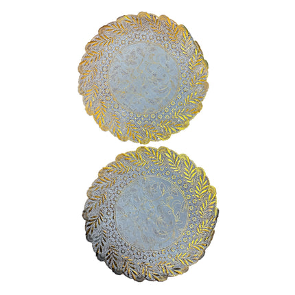 Pack 2 Plastic Round Placemat 38cm