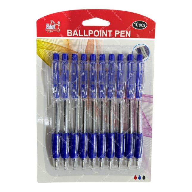 Pack of 10 Blue Ballpoint Pen