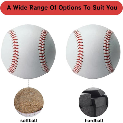 Pack of 2 Soft Baseball Ball, Rounders Ball for Practice & Games, Ball Training Baseball for Outdoor Sports for Youth And Adult