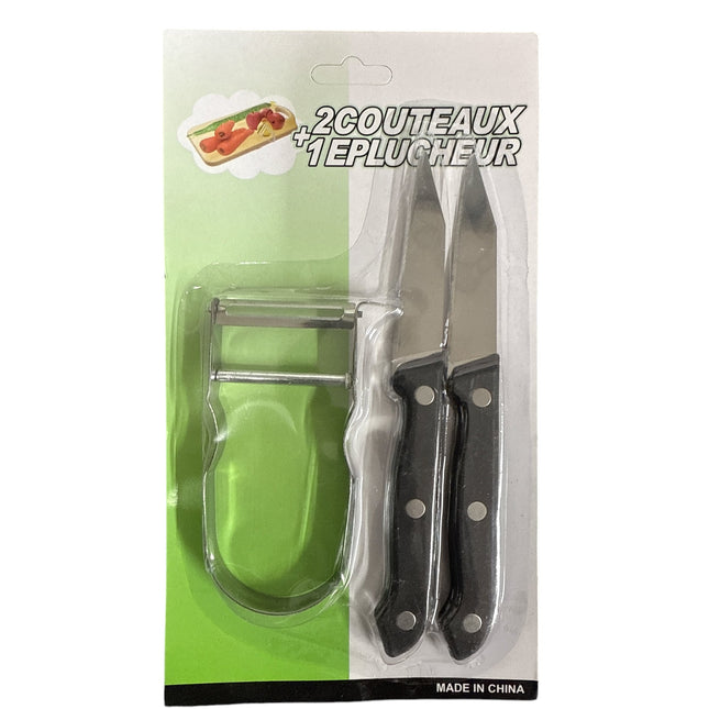 Peeler & 2 Knives Set