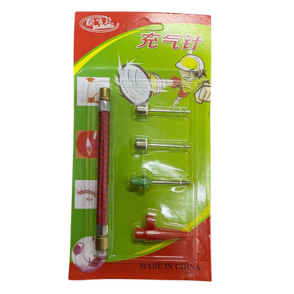 Pump Adaptor Set Kit 5PCS NEEDLE Valve Connector Football Airbed Tyre Bike