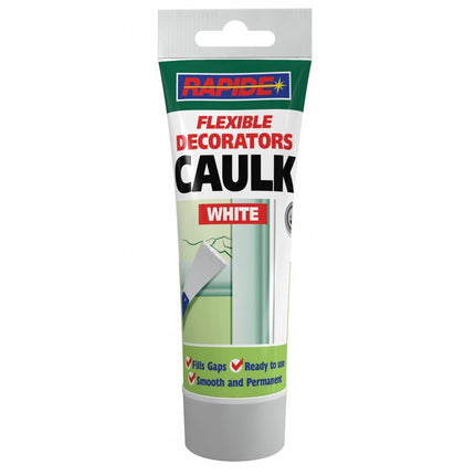 RAPIDE FLEXIBLE DECORATORS CAULK TUBE WHITE 250G
