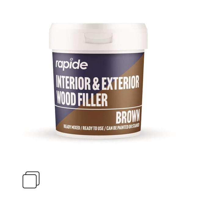 RAPIDE INTERIOR & EXTERIOR WOOD FILLER BROWN 470G