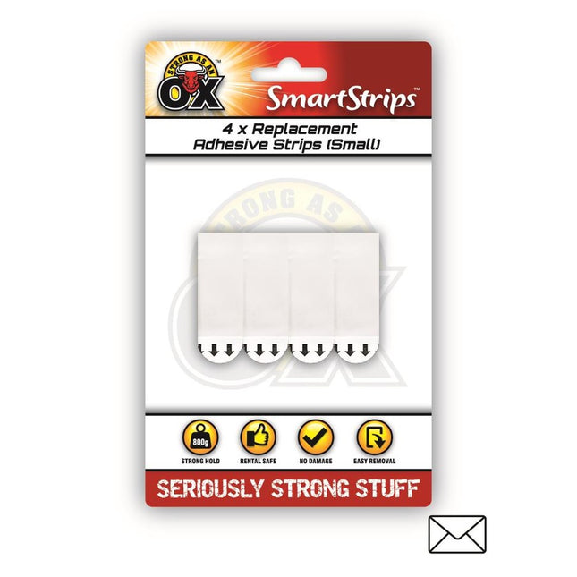 SAAO REMOVABLE REPLACEMENT STRIP SMALL - 4PK