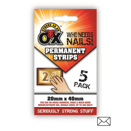 SAAO WHO NEEDS NAILS! PERMANENT STRIPS - 5PK