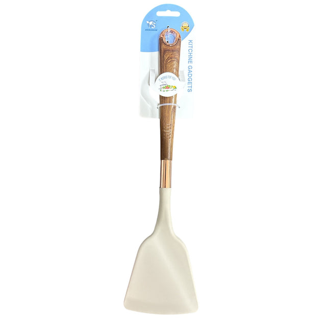 SILICONE SPATULA WITH PLASTIC HANDLE