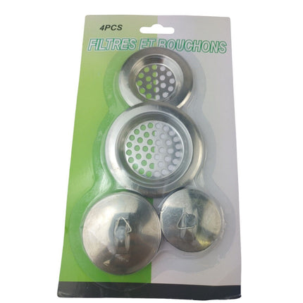 Sink Strainer Kitchen Drain Hai Plug Bath Basin Steel Hair Catcher Cover Filter