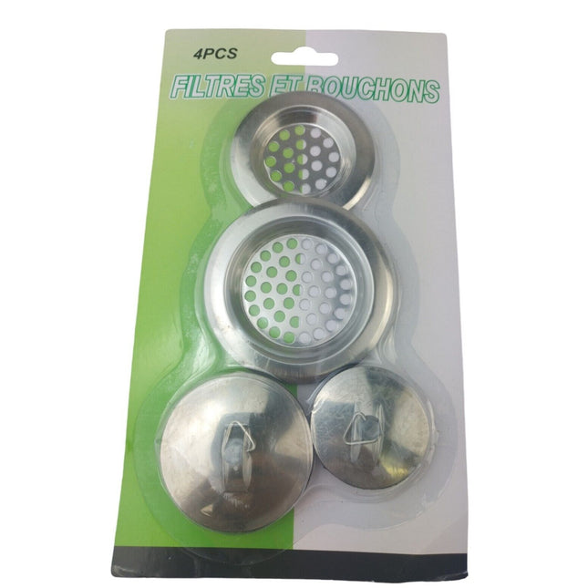 Sink Strainer Kitchen Drain Hai Plug Bath Basin Steel Hair Catcher Cover Filter