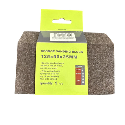 Sponge Sanding Block 125x90x25mm