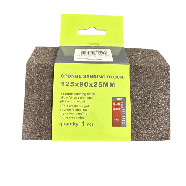 Sponge Sanding Block 125x90x25mm