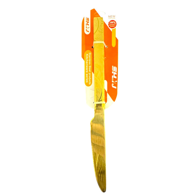 Stainless Stee Gold Plated Knife 3pcs