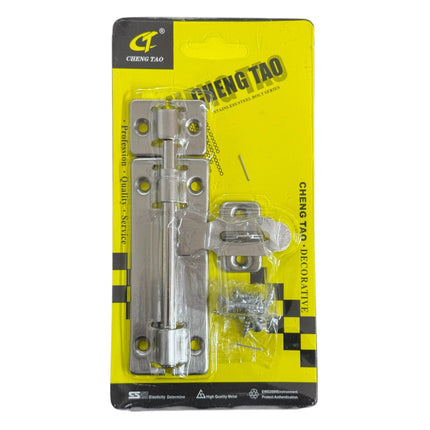 Stainless Steel Door Barrel Bolt Set with Padlock