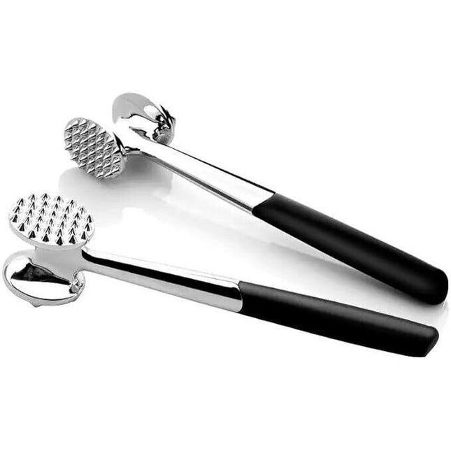 Stainless Steel Double-Sided Meat Tenderisers Hammer for Steak Beef Tenderizing