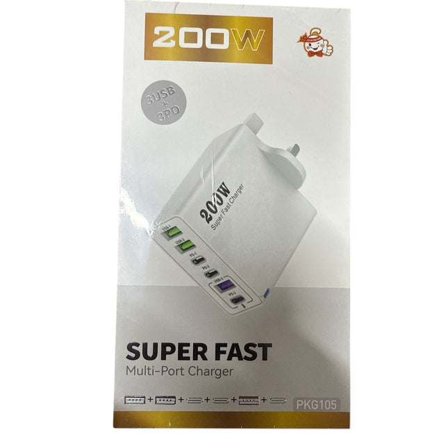 Super Fast Charger Multi-Port charger 200W