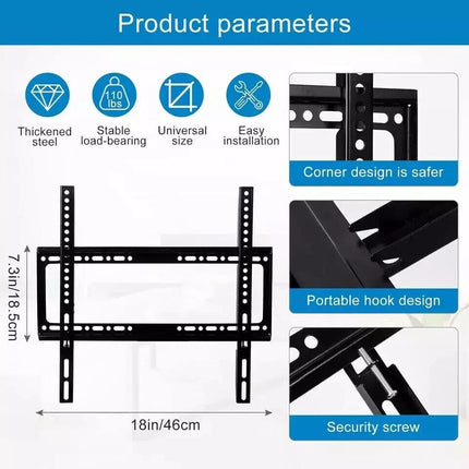TV WALL BRACKET MOUNT SLIM FOR 26 30 32 40 42 50 63" INCH FLAT 3D LCD LED Uk