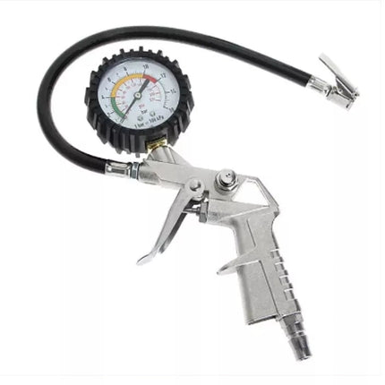 TYRE INFLATOR AND GAUGE KIT FOR COMPRESSOR AIR TOOL FITTING 23 cm 25/D