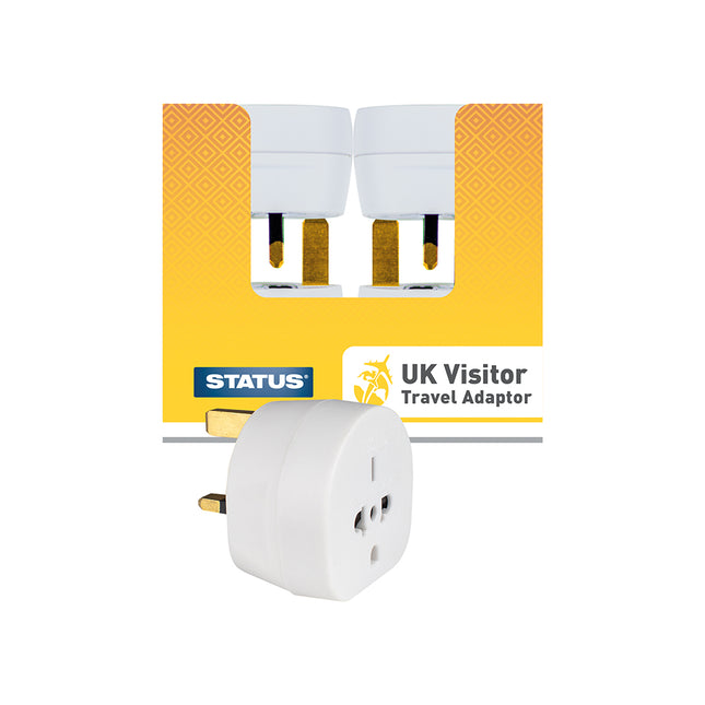UK Visitor Adaptor White