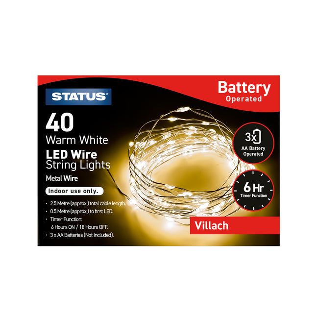Villach 40 Wire LED W/W