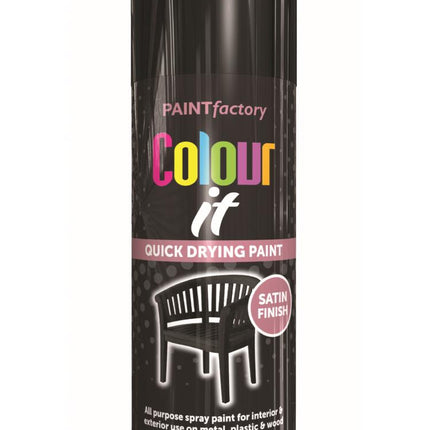 Pf Colour It Spray Satin Black 250Ml