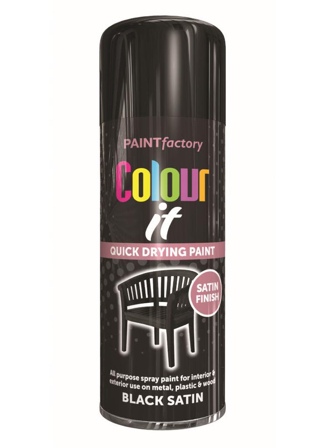 Pf Colour It Spray Satin Black 250Ml