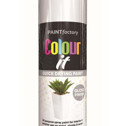 Pf Colour It Spray Gloss Brilliant White 250Ml
