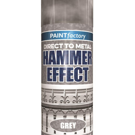 Pf Hammer Effect Spray Paint Grey 400Ml