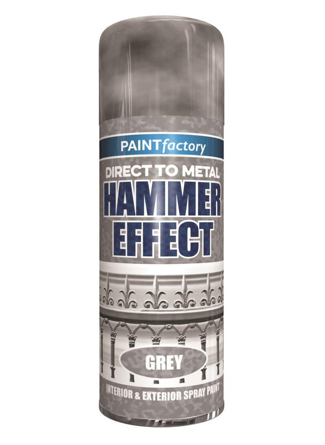 Pf Hammer Effect Spray Paint Grey 400Ml