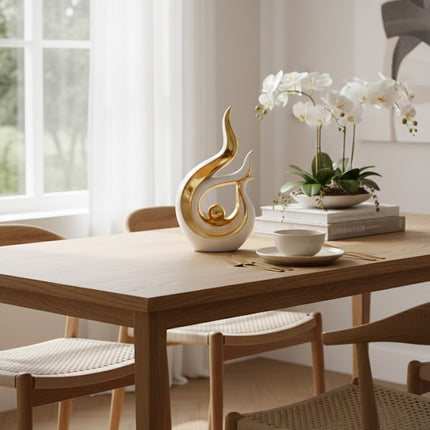 Ceramic Gold Plated Vase 27 x 17 cm